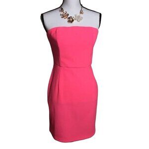 Ke.ned.ik, mini tube top dress, hot pink, Large